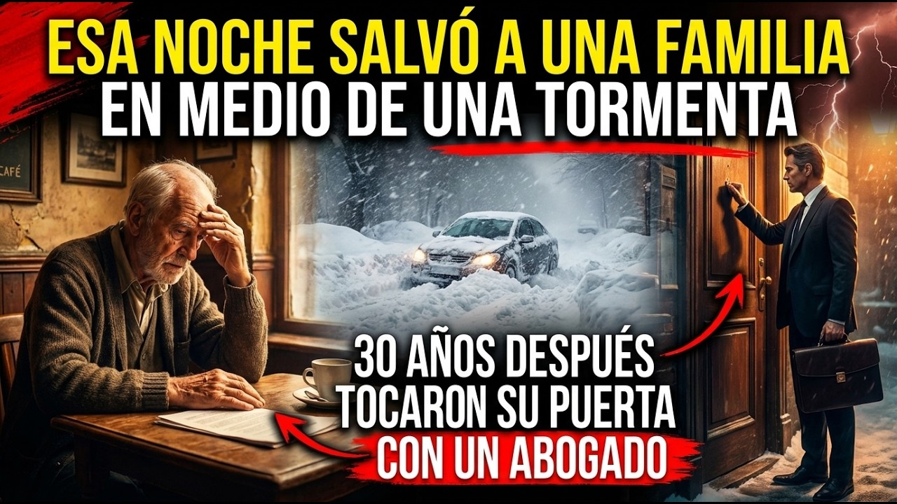 Salvó a una familia en una tormenta… 30 años después regresaron para cambiar su destino