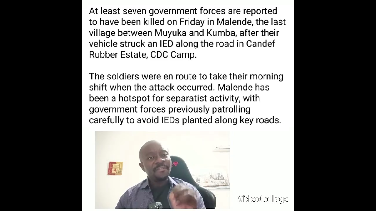 Ambazonian fighters brutally killed seven (7) military in Malende. The military solution.cannot end