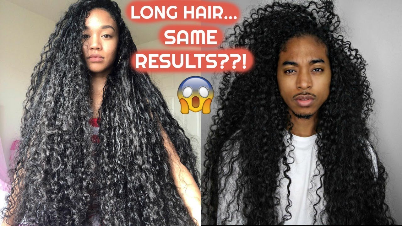I Tried Gio's Wave Curly Hair Routine! | Long Curly Hair