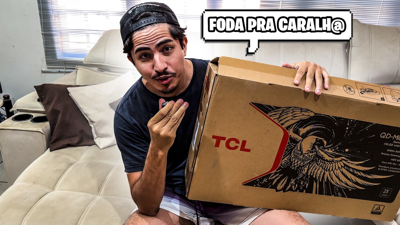 COMPREI MONITOR TLC MINI LED 300HZ | PRIMEIRAS IMPRESSÕES upgrade no setup gamer