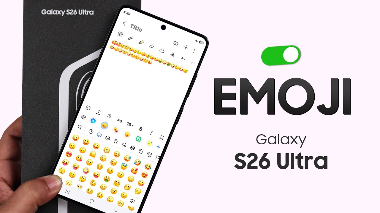 How To Enable Emojis On Samsung Keyboard in S26 Ultra!