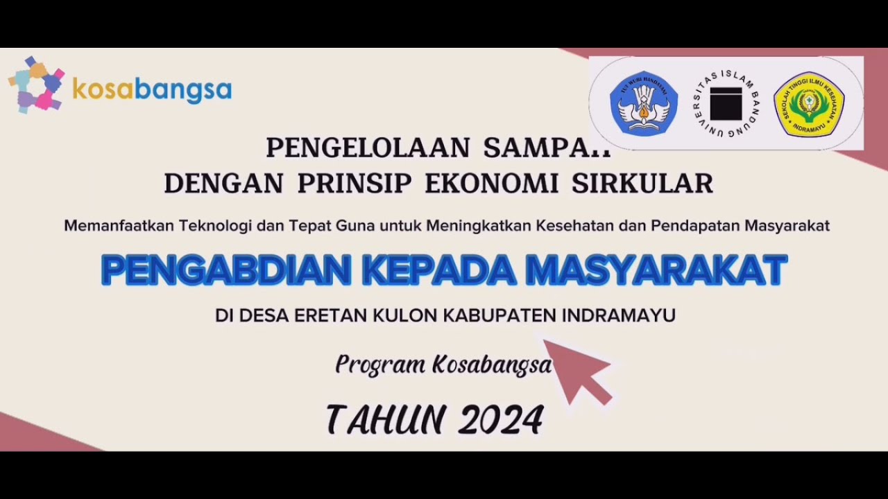 Pengabdian Kepada Masyarakat Program Kosabangsa 2024