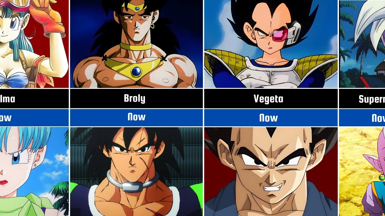 Comparison: Dragon Ball Characters Then VS Now