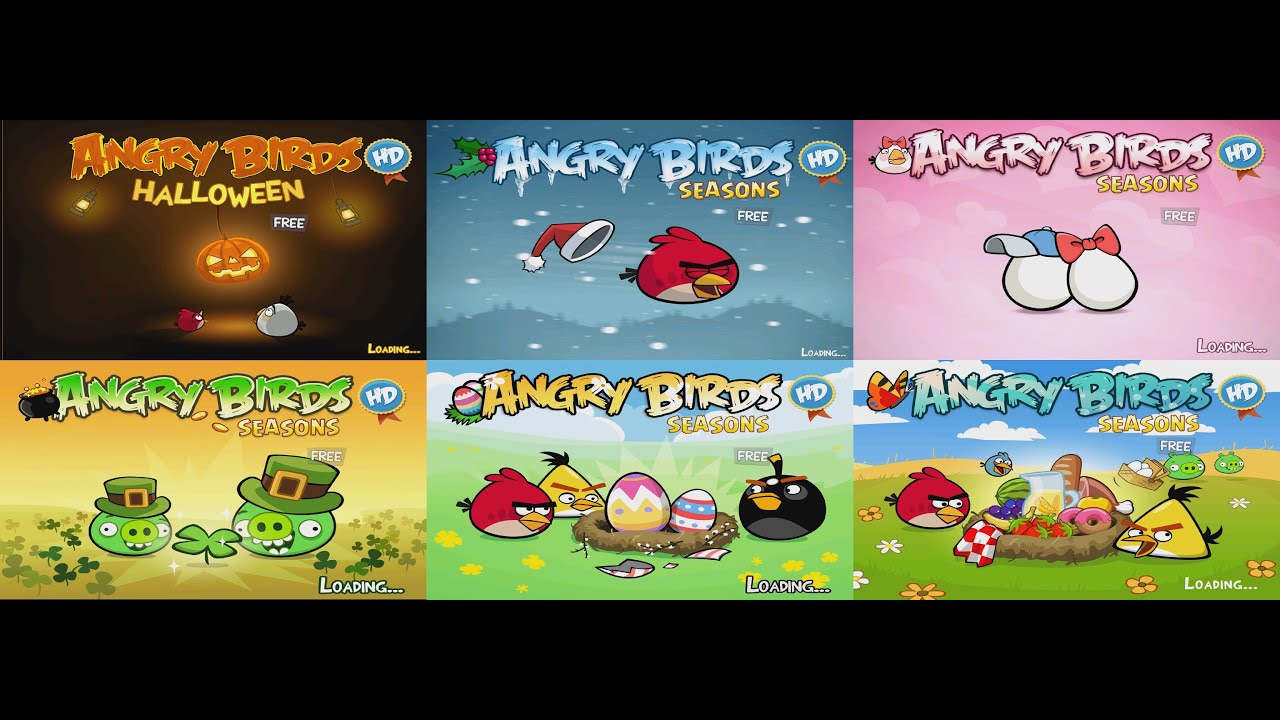 #bringback2012 Angry Birds Seasons HD Free 1.5.3 All levels Walkthrough 3 Star Full 1080P60fps