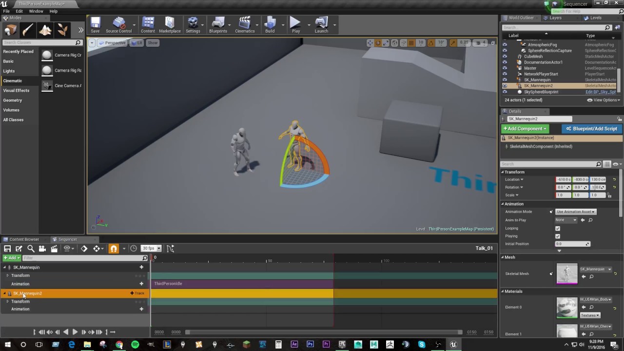 Unreal Sequencer Tutorial 08   Spawnables