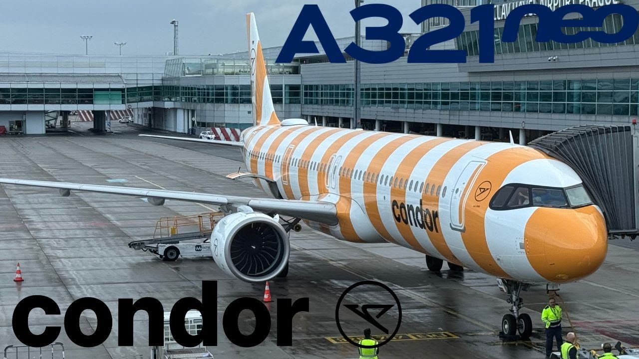 CONDOR Airbus A321neo 🇨🇿 Prague to Frankfurt 🇩🇪 [FULL FLIGHT REPORT]