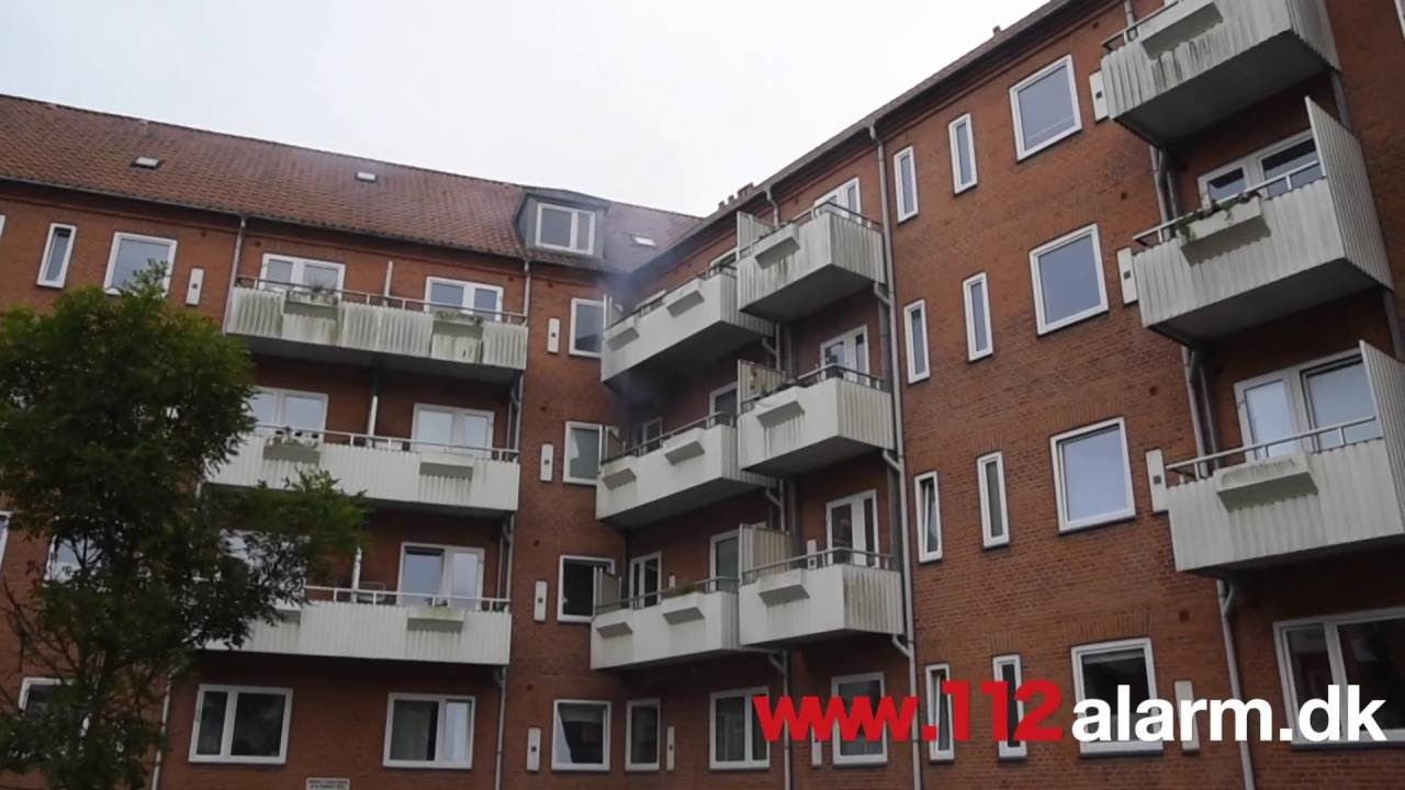Brand i en lejlighed. Svendsgade 28 i Vejle.