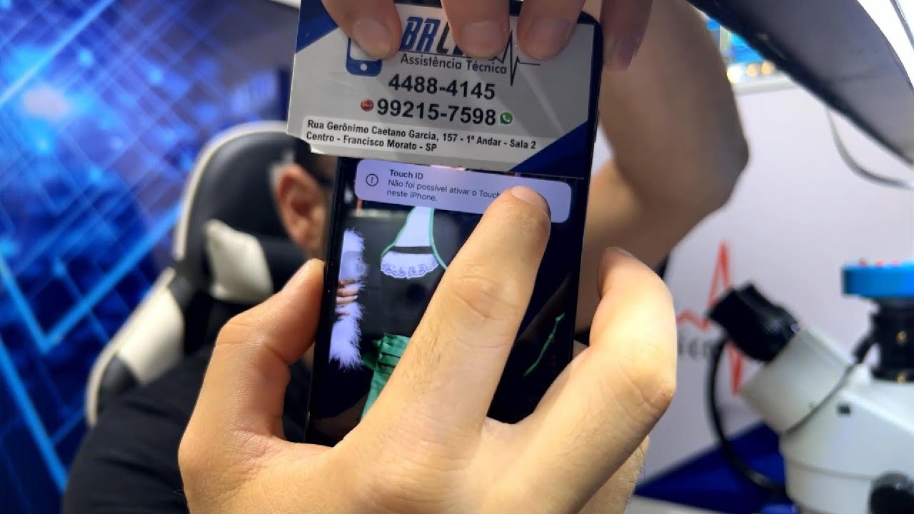 Iphone 7 plus Touch ID não funciona e tela trava