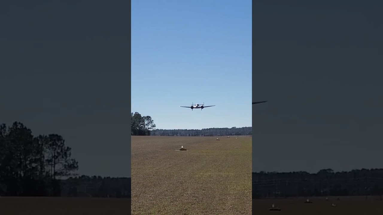 Beechcraft Model 18 Twin Beech Low Pass