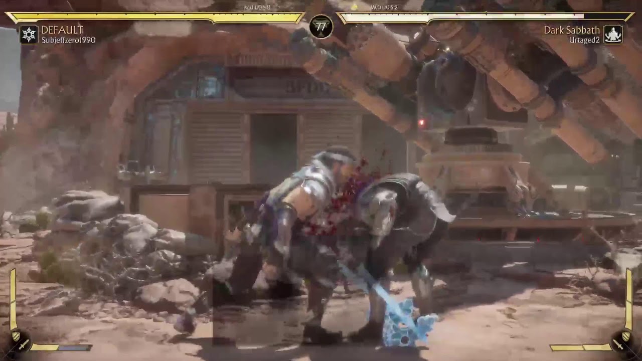 Mk11  Sub zero Kombat league lagging macth up