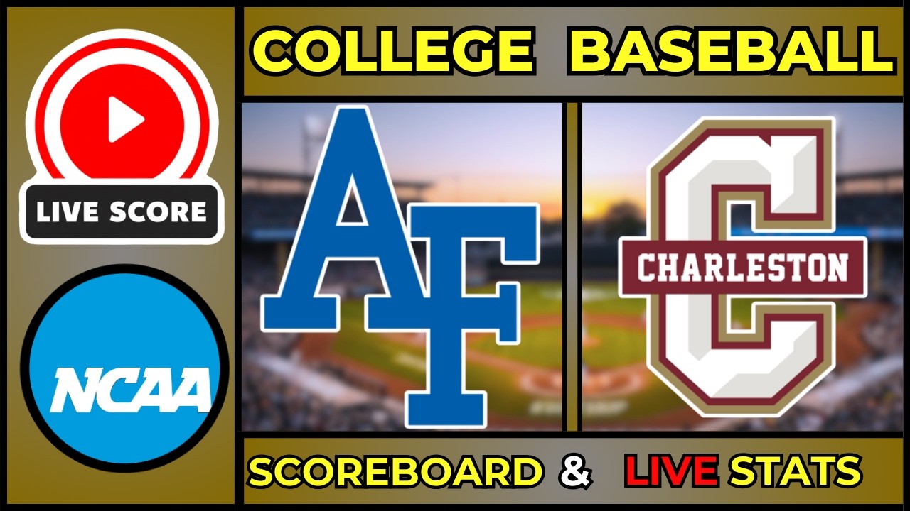 🔴 LIVE: Air Force vs Charleston | NCAA College Baseball Scoreboard | Feb 23, 2026  Box Score & Stats