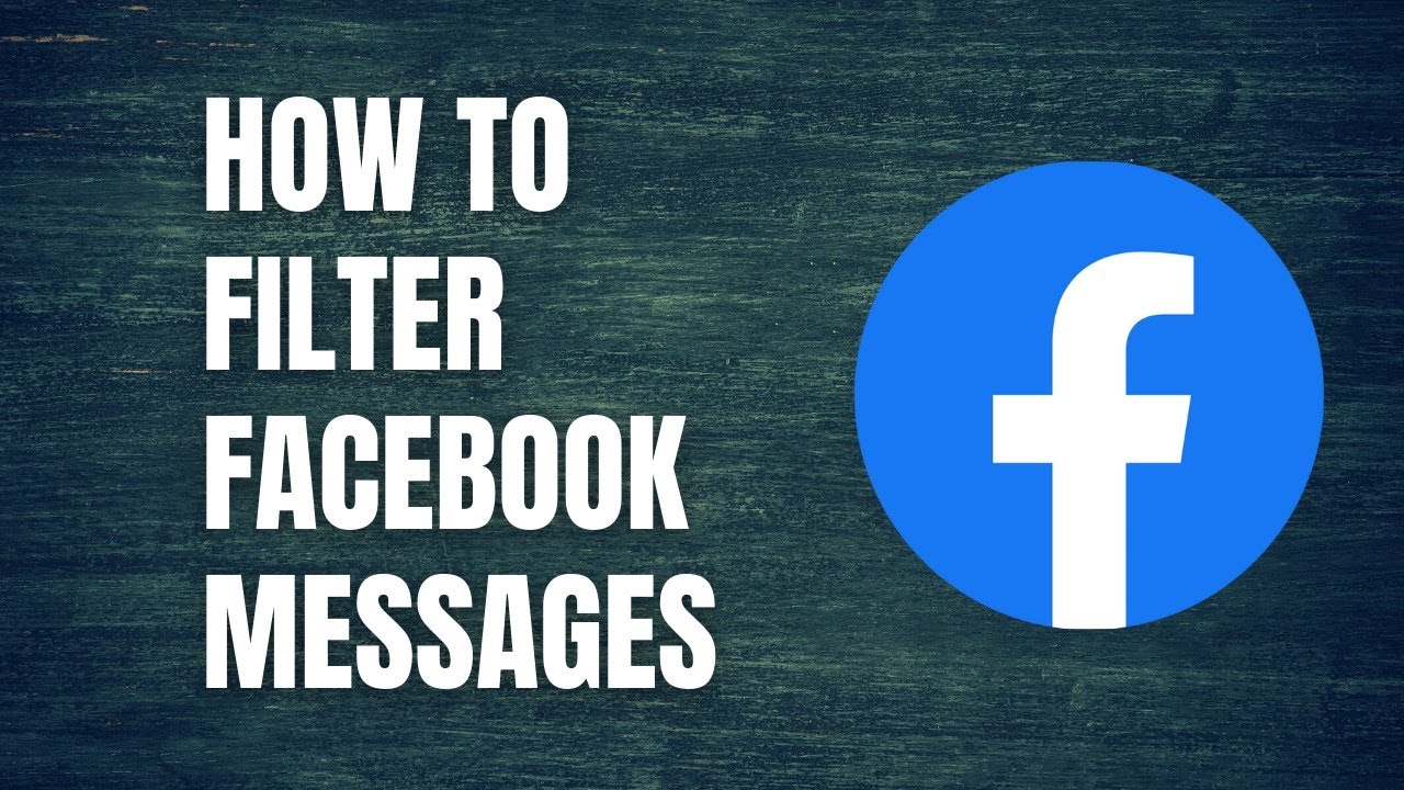 How to filter messages on Facebook messenger | how to filter messages on facebook