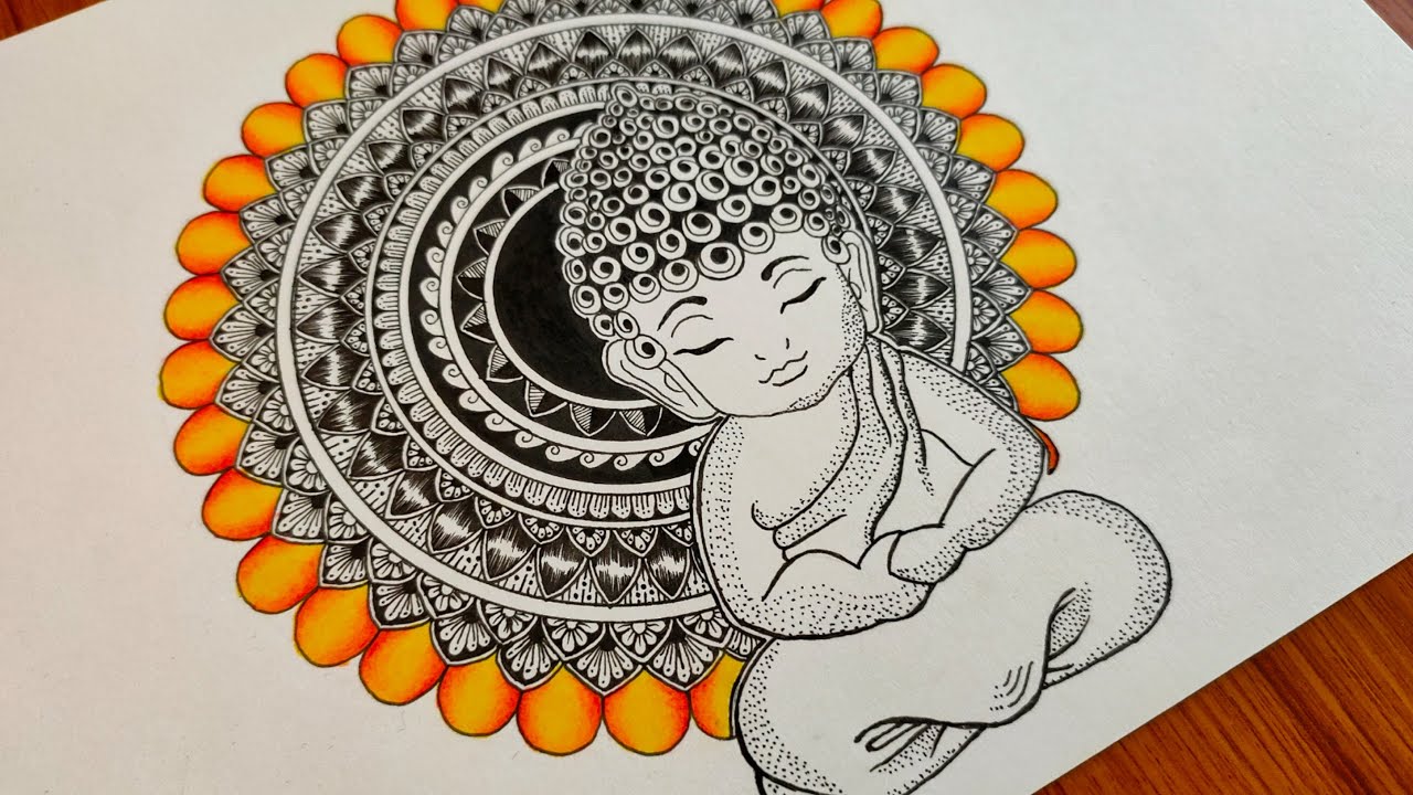 Expert Reveals BEST STEP BY STEP GUIDE for Drawing LORD BUDDHA MANDALA ART