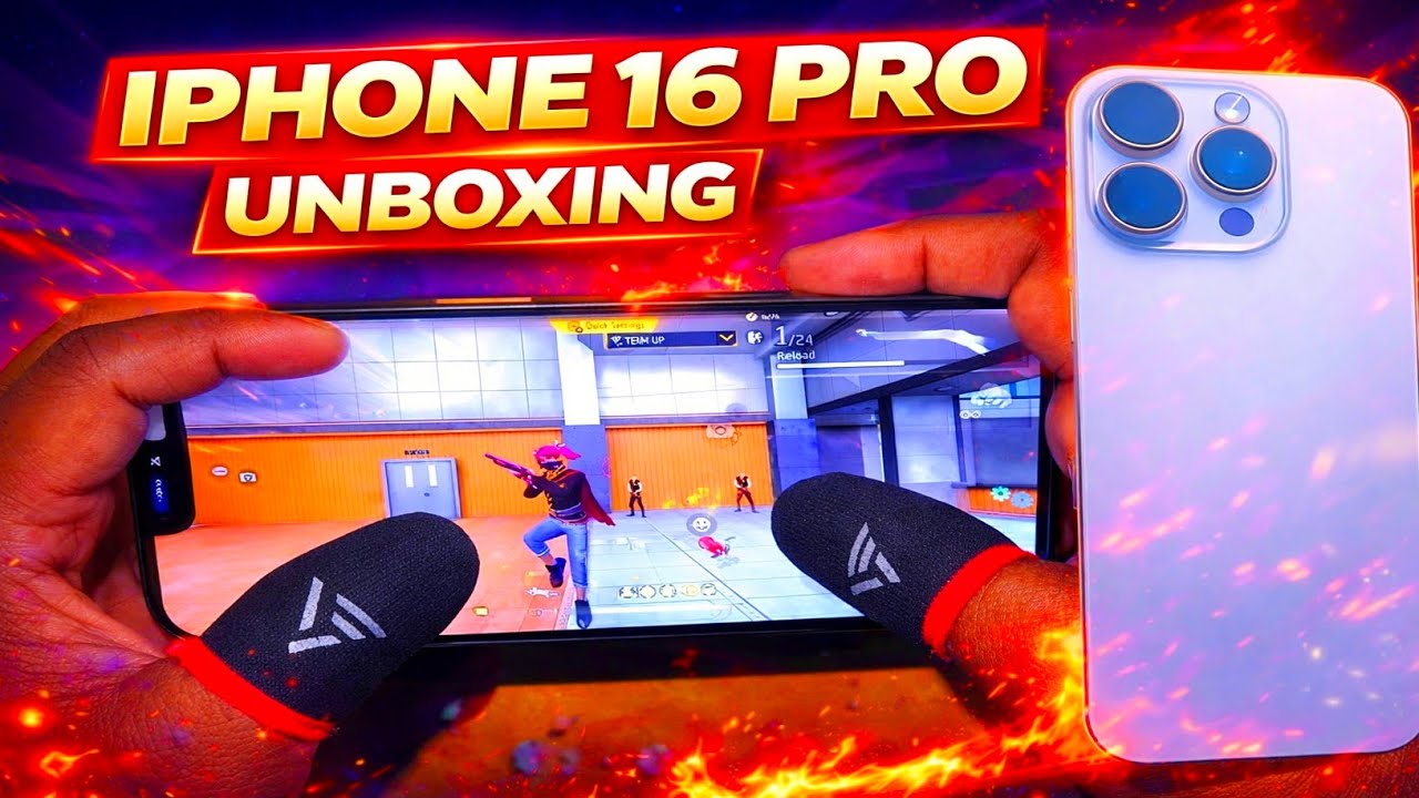 iphone 16 Pro ⚡Unboxing || Handcame  Free Fire Gameplay Check || Best sensitivity⚙️