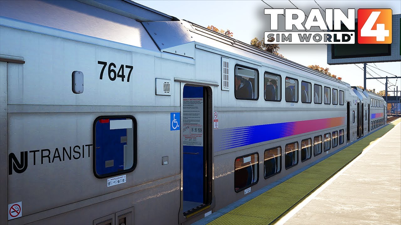 Train Sim World 4 - Passenger Mode | Metropark - Newark Liberty Airport | ALP-46 + Commuter Cab Car