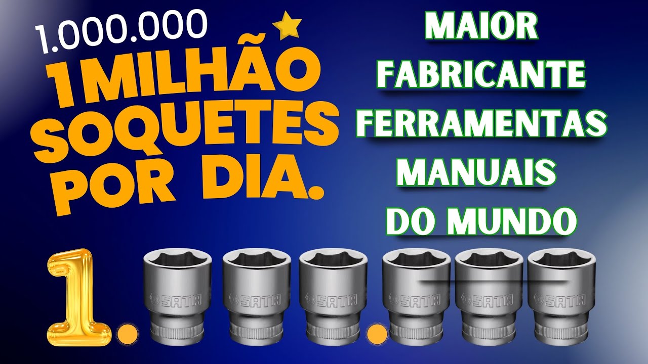 Qual o maior fabricante de ferramentas manuais do mundo, faz 1 milhão de soquetes por dia. #tools