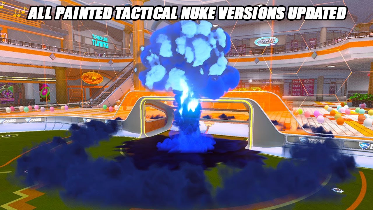 Демонстрация всех *НОВЫХ* версий Tactical Nuke в покраске ОБНОВЛЕНО &mdash; Rocket League Showcase