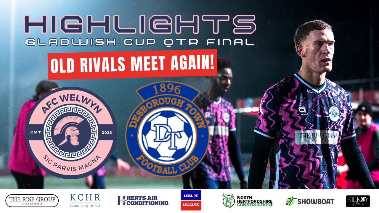 Обзор матча AFC Welwyn против Desborough Town | Четвертьфинал Кубка вызова Глэдвиша
