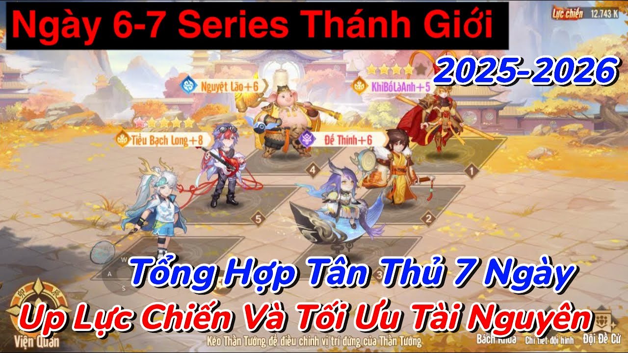 Tây Du VNG Ngày 6-7 Series Thánh Giới - Tổng Kết Kinh Nghiệm Build Acc 7 Ngày Tân Thủ