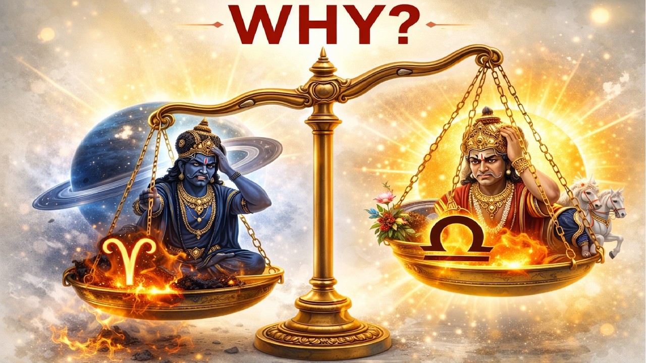 शनि मेष में कमजोर क्यों? और सूर्य तुला में नीच क्यों? बड़ा ज्योतिष रहस्य!