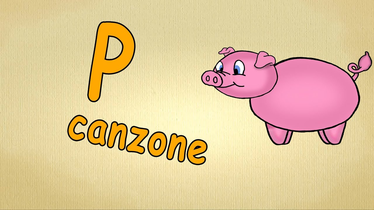impara alfabeto - la lettera P - canzon per bambini