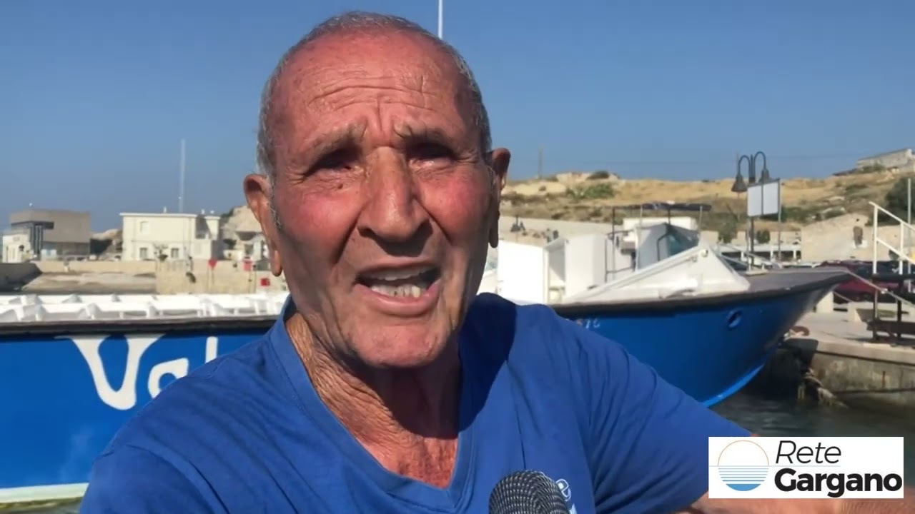 Vieste   SANTE TRIMIGNO IL BARCAIOLO DELLE GROTTE MARINE