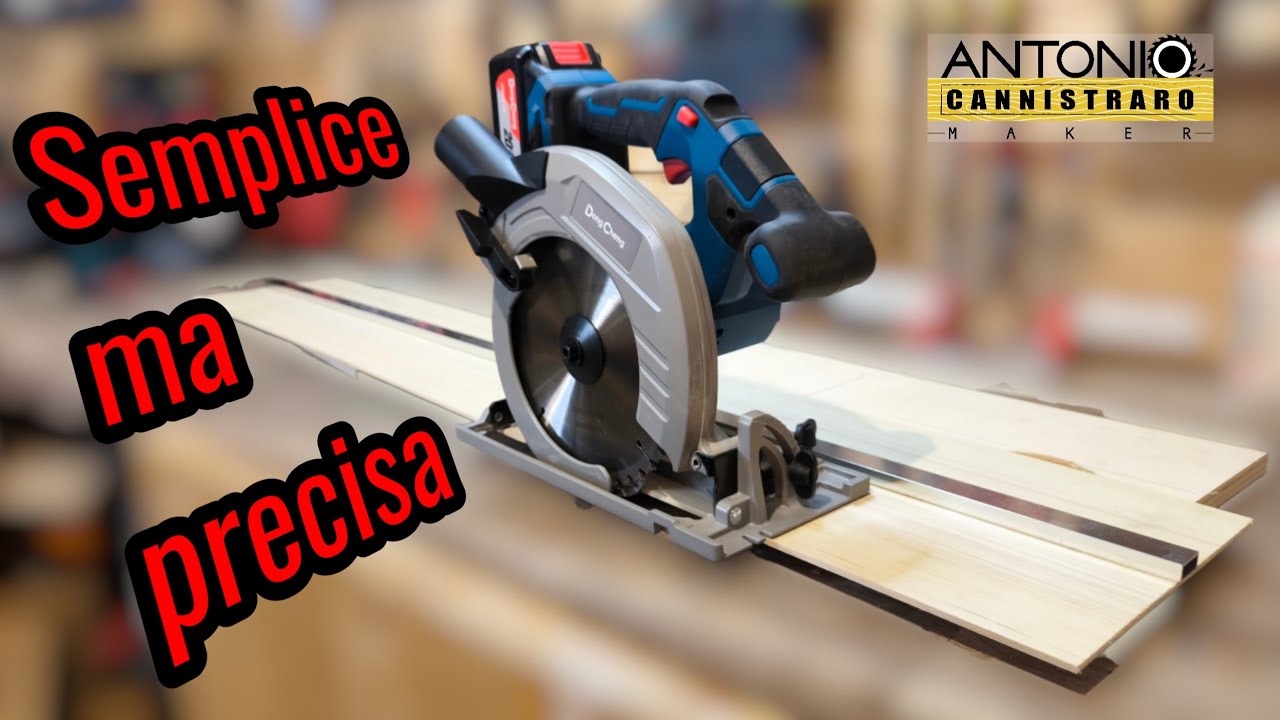Come fare una semplice ma precisa guida per sega circolare. Dong Cheng sega circolare a batteria