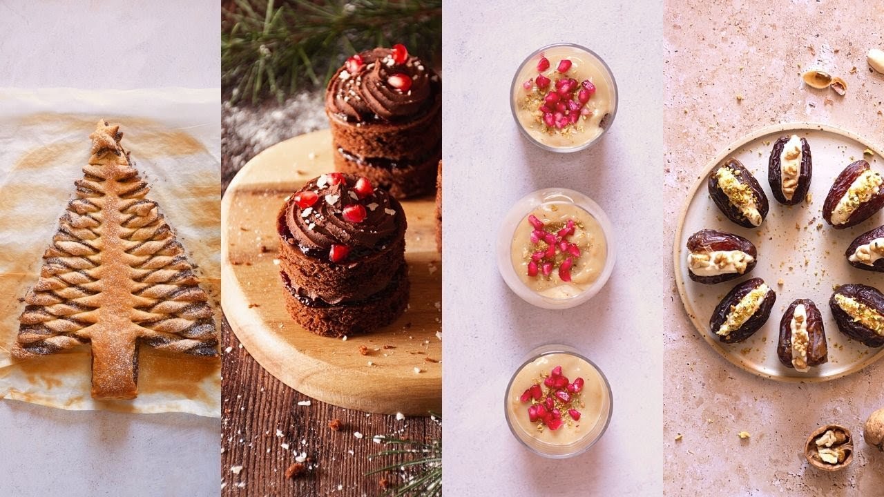 4 DOLCI DI NATALE FACILI E VELOCI | SENZA UOVA E SENZA LATTOSIO