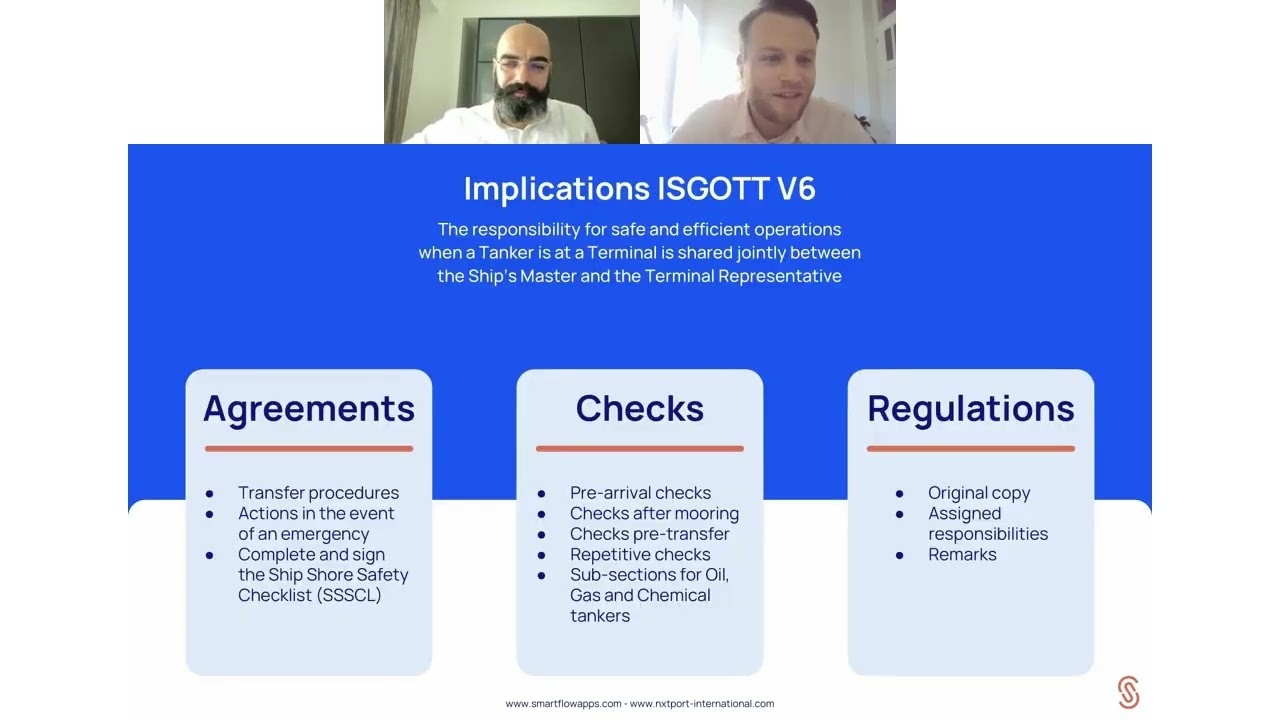 Digitalization of ISGOTT and other ship shore checklists Asia-Pacific