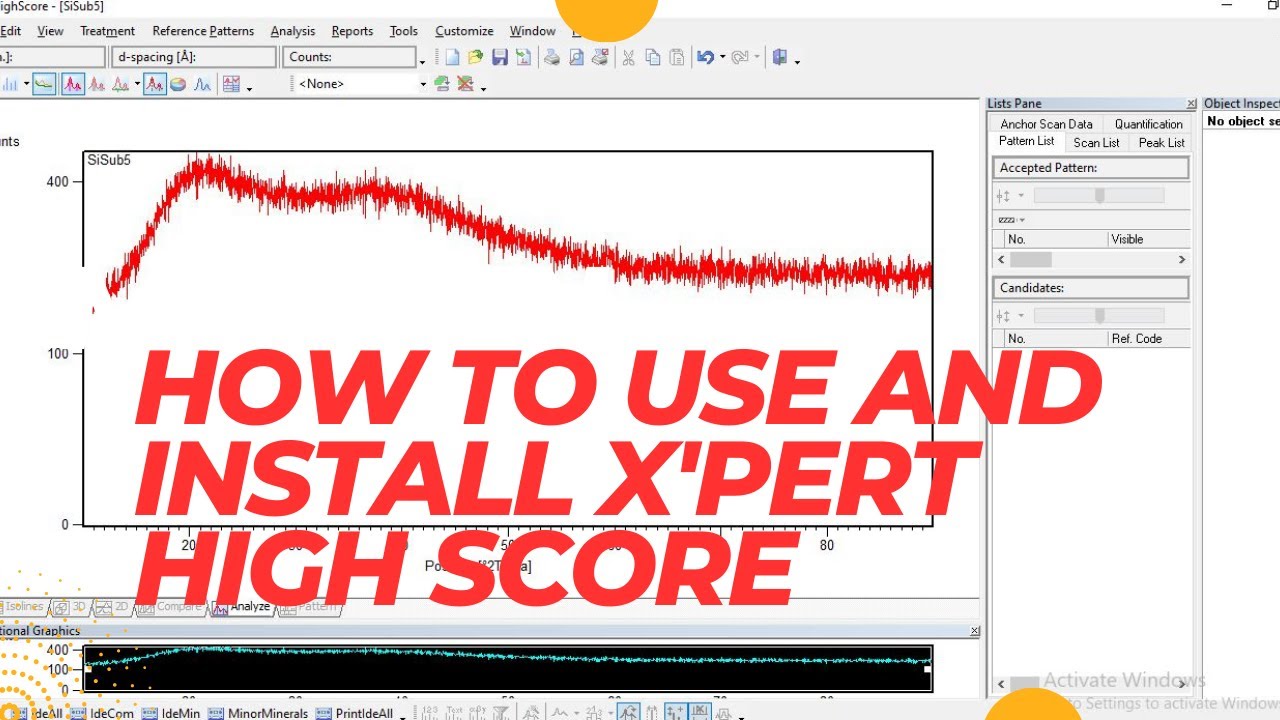 How to use and install X'Pert HighScore || latest version for XRD analyser||