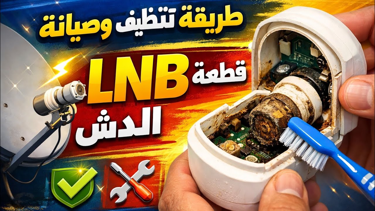 الإشارة ضعيفة؟ 🤯 الحل السريع لتنظيف LNB ورجوع القنوات فوراً 📡🔥