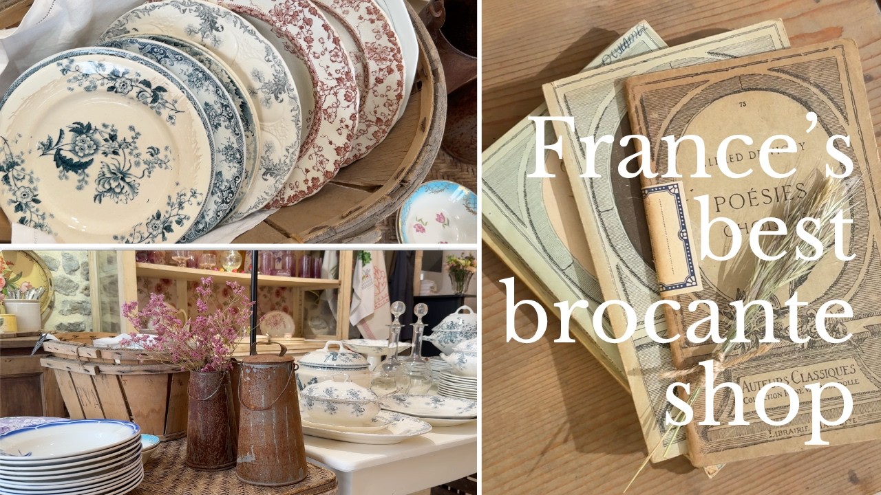 France's best brocante for Terre de Fer ironstone dishware