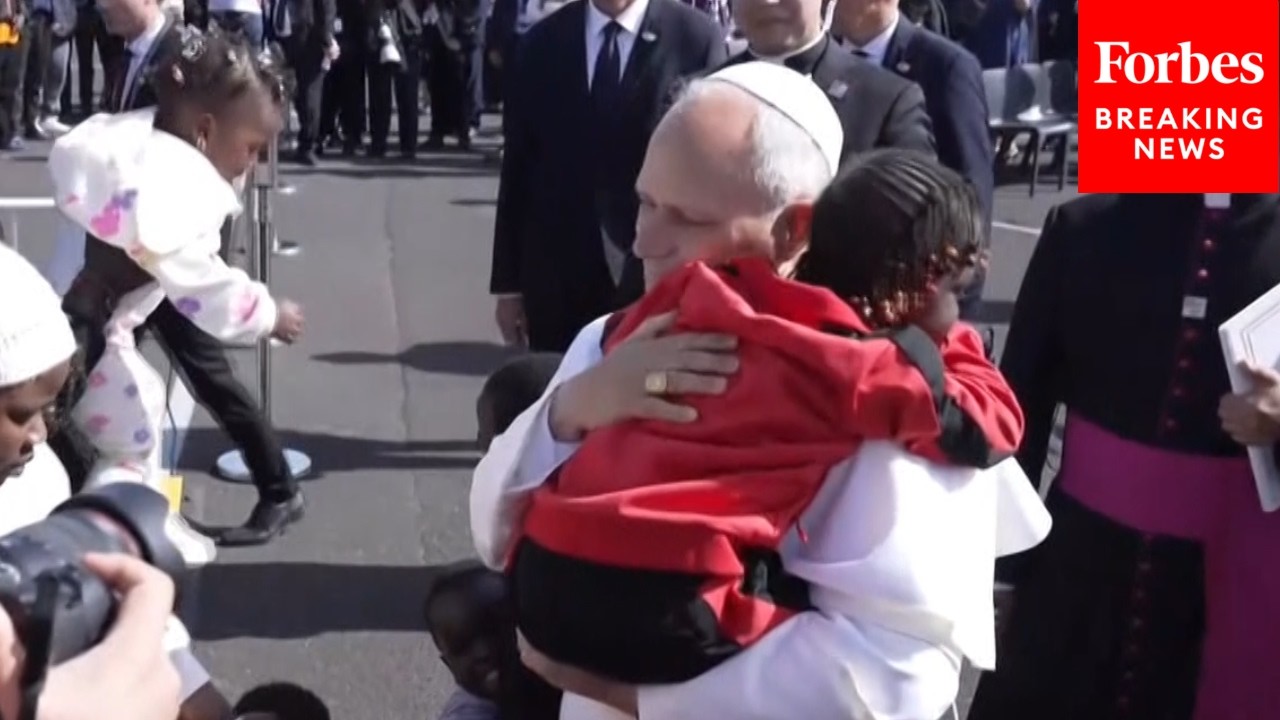 Pope Leo XIV Meets With Migrants In Tenerife, Spain