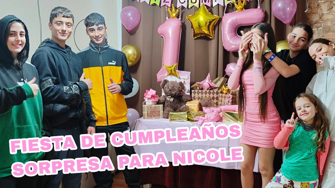 Impresionante fiesta sorpresa de cumpleaños para Nicole🎂abriendo sus regalos 🎁15 años 15 sorpresas