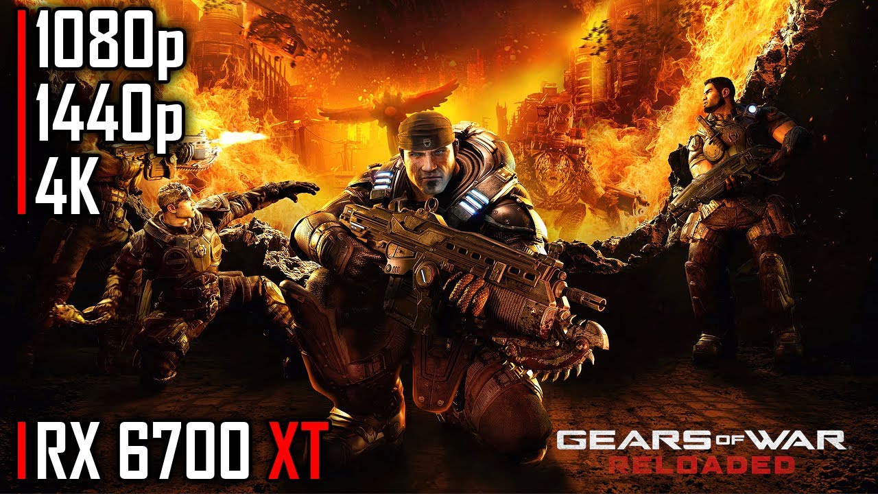 Gears of War RELOADED | RX 6700 XT | 4K, 1440p, 1080p Протестировано на ультра-настройках + FPS-б...