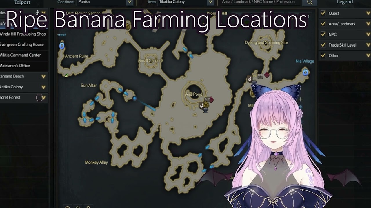 Lost Ark Punika Adventure Tomb Ripe Banana Location and Efficiently Farm Guide