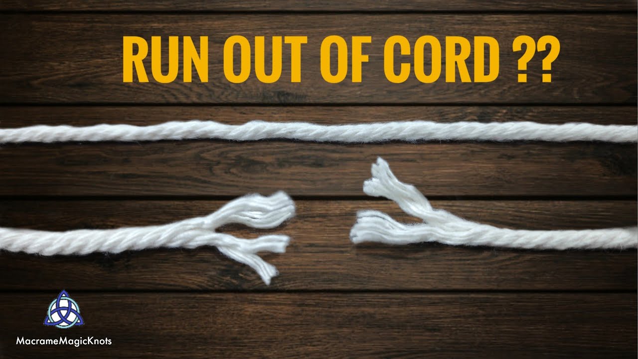 DIY | How to ADD Macrame CORD when it gets short