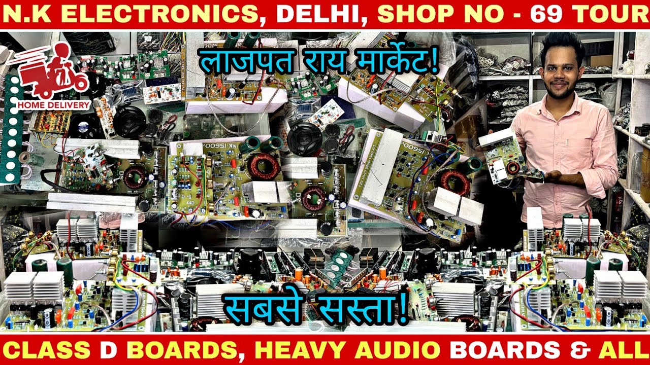 All types of heavy amplifier audio boards & accessories | class d | old lajpat rai electronic market