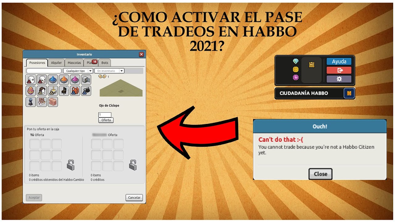HABBO - Como Activar Tradeos 2021 (Ciudadanía Habbo) (PC)