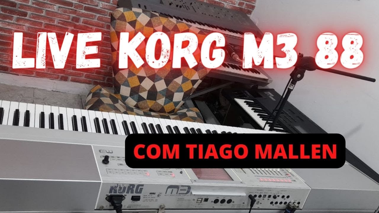 LIVE - KORG M3 88 (UMA MÁQUINA DEVASTADORA) #korg  #tiagomallen #livestream  com TIAGO MALLEN