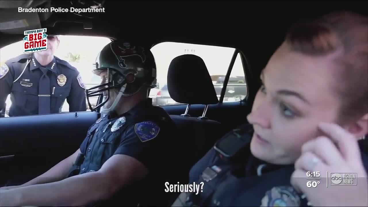 Bradenton police post funny videos to cheer on the Bucs in the Super Bowl