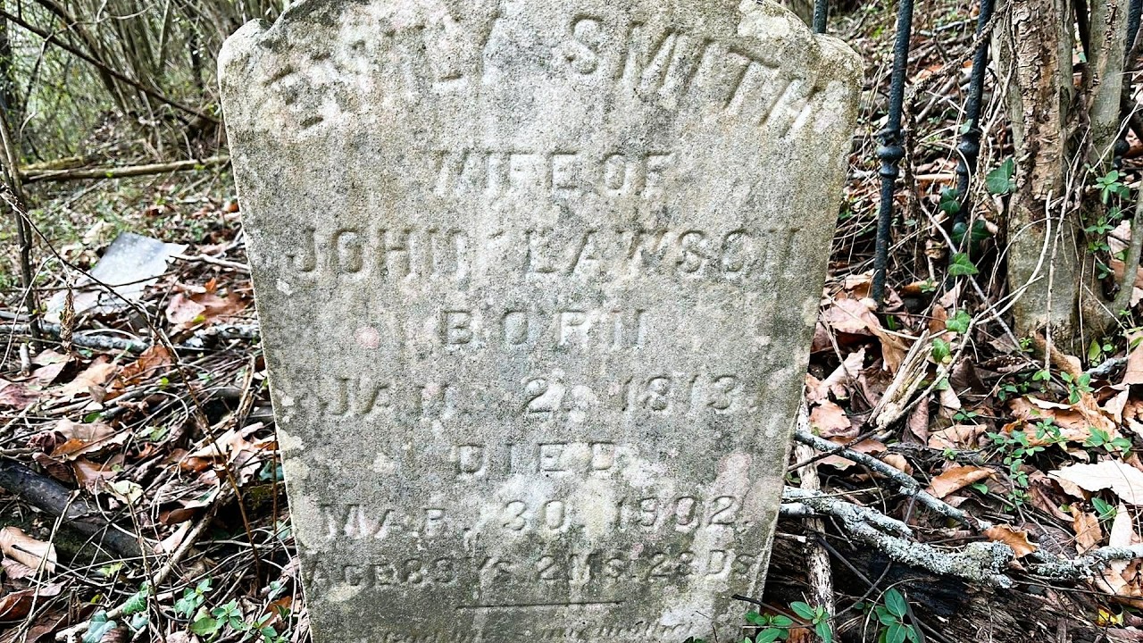 Lost 187 Year Old Pioneer Cemetery Behind Trash-Lawson Family- East Williamson, West Virginia