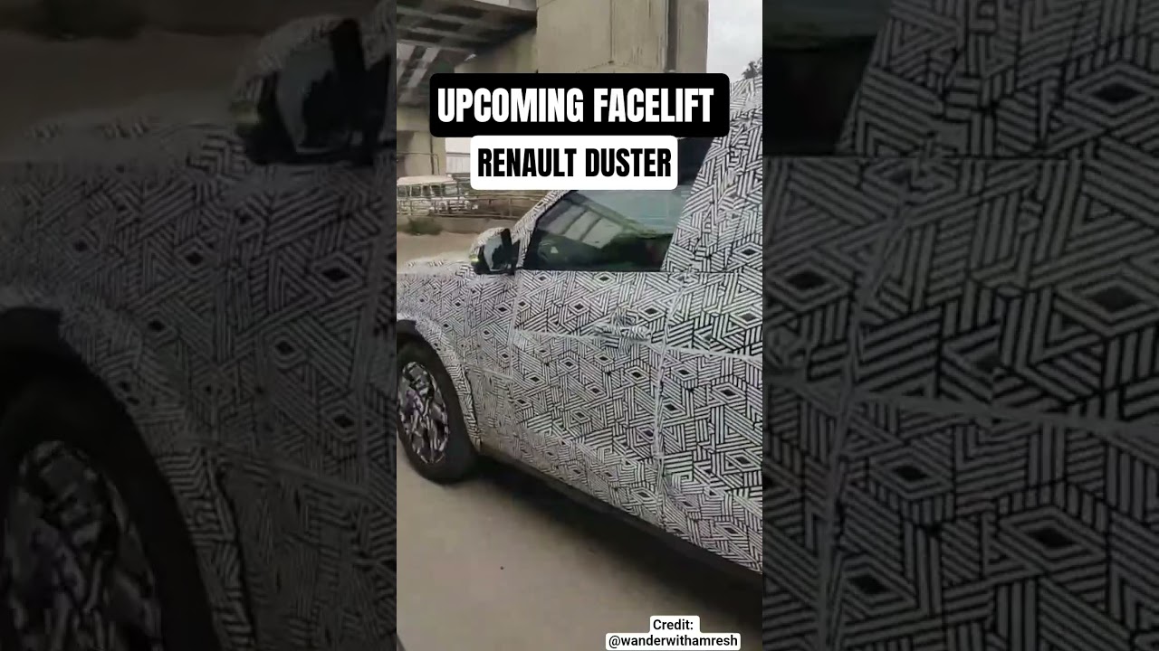 THE FACELIFT RENAULT DUSTER SPIED IN PUNE #renault #duster #mahindra #creta #scorpio #thar