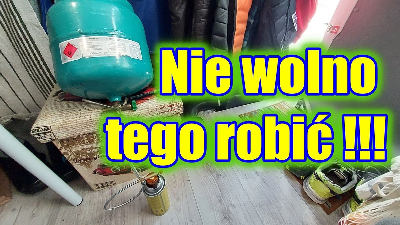 Napełnianie kartusza gazowego 227g (400ml) z butli gazowej (turystycznej i 11 kg)