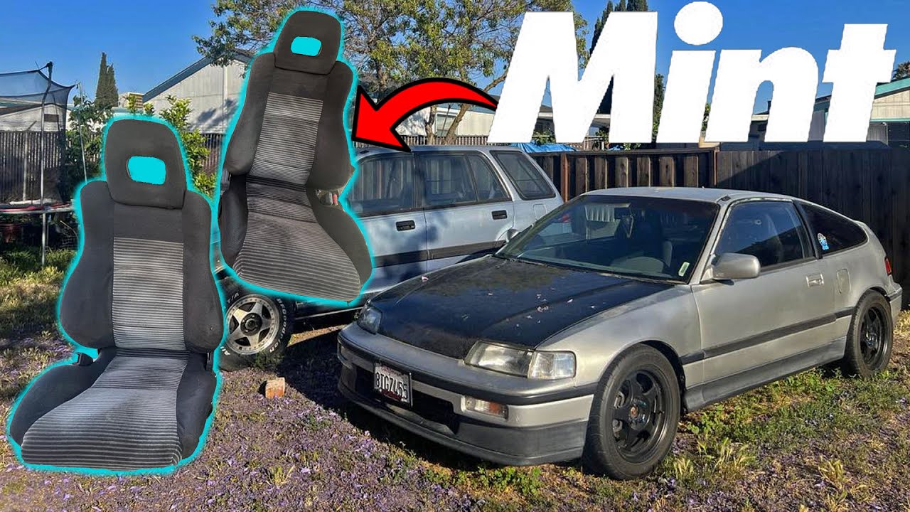 JUNKYARD SCORE ! Mint 89 CRX Si Seats! + Install
