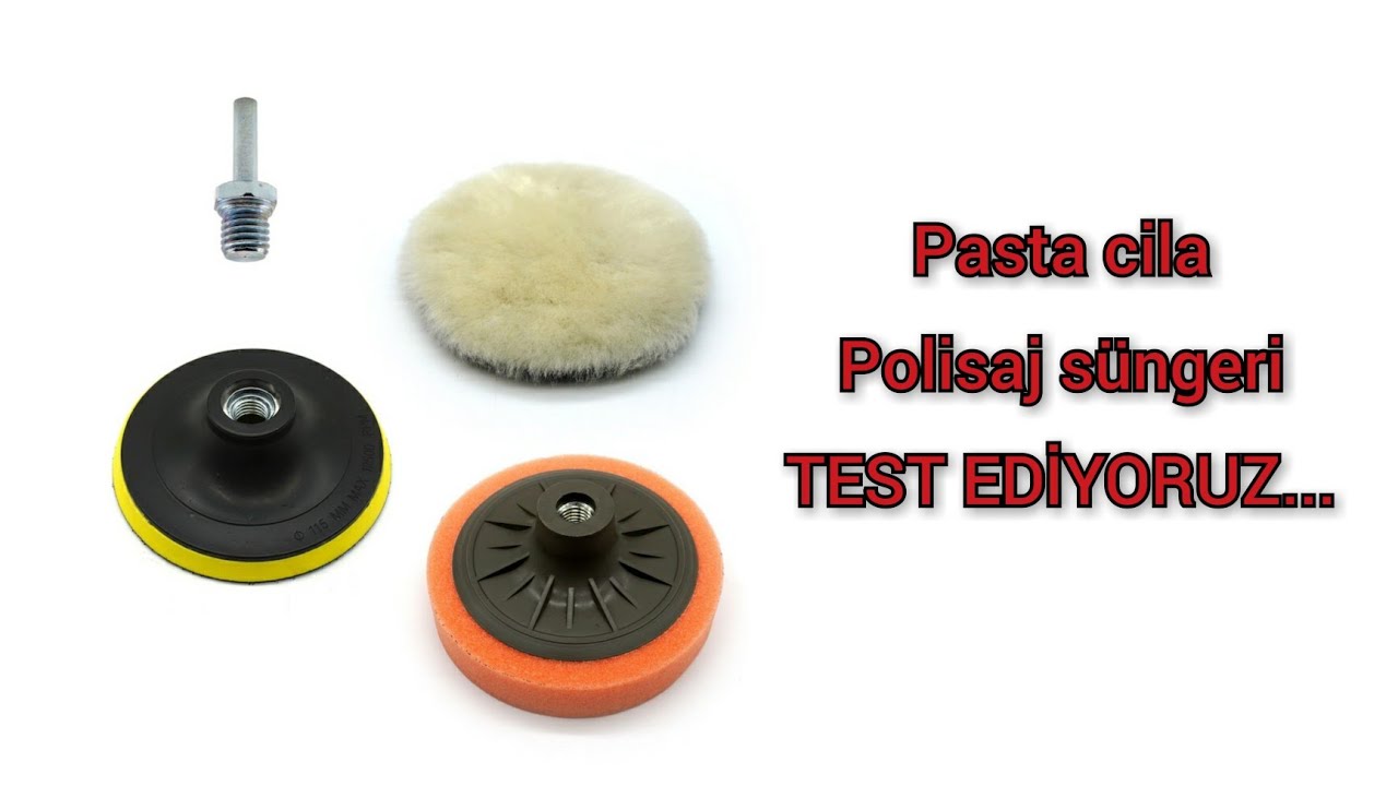 PASTA CİLA POLİSAJ SÜNGERİ ve CIRTLI PARLATICI - - -  TEST EDİYORUZ - - -