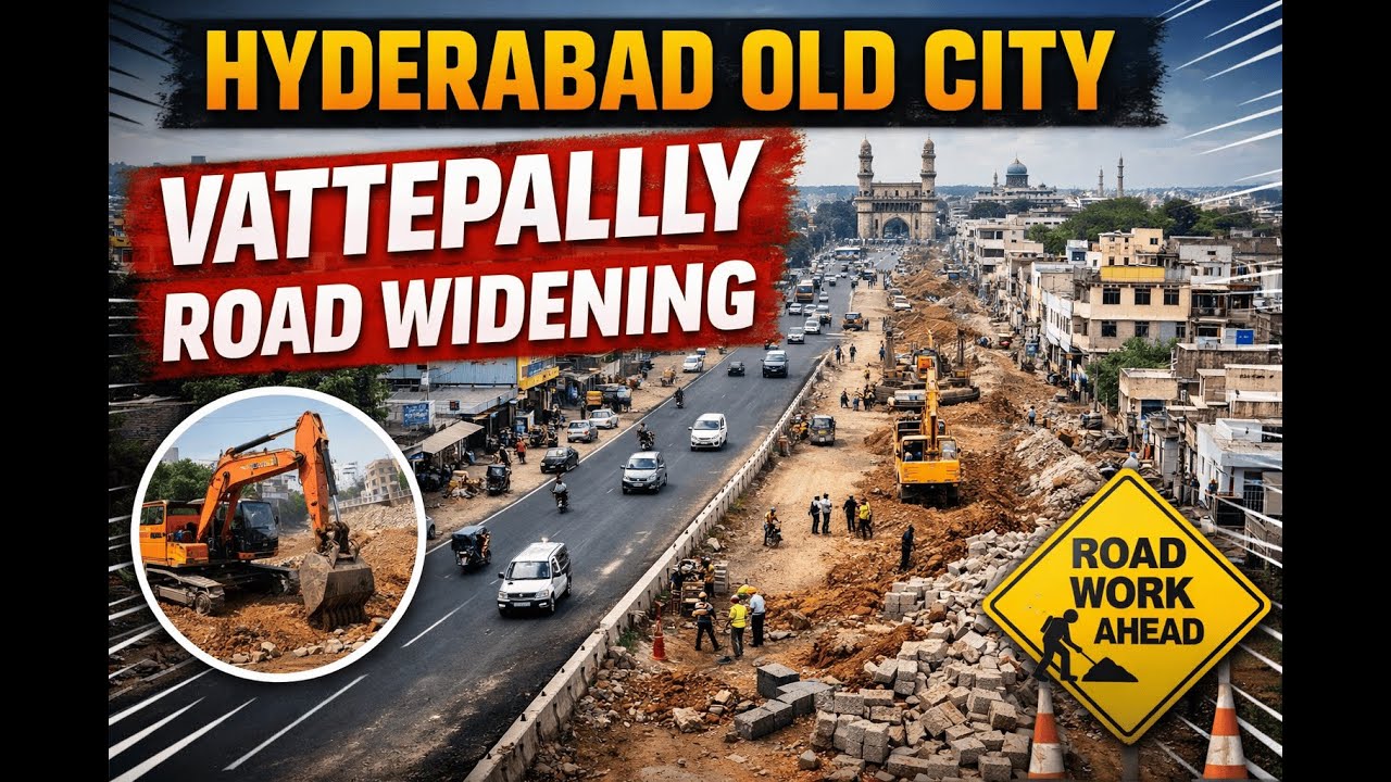 Hyderabad Old City Before vs After 😲 | Vattepally Road Widening