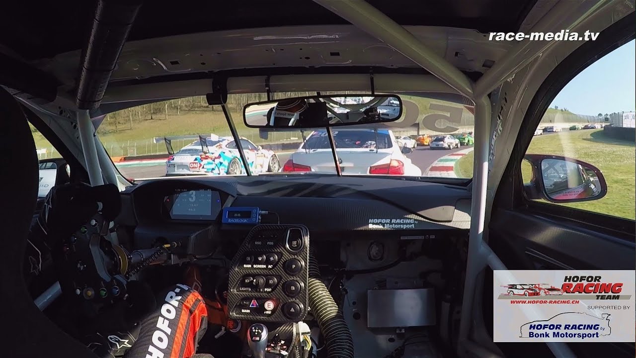 BMW M4 GT4 Michael Fischer 12H Mugello 2019 Hofor Racing by Bonk Motorsport race-media.tv Onboard