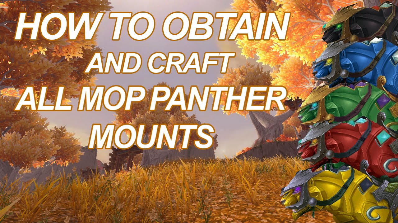 How to Obtain and Craft the Jeweled Panther Mounts