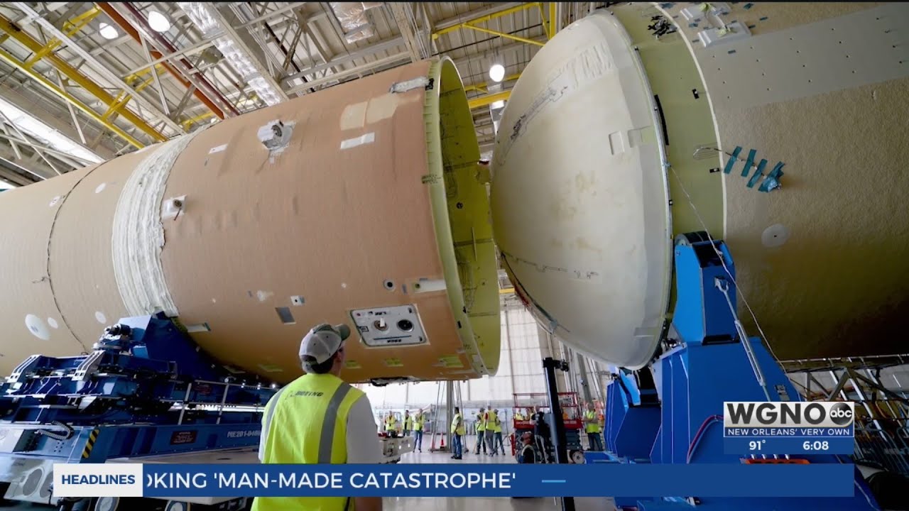 Inside tour of NASA's Michoud where they are building the rocket and parts for Artemis moon missions